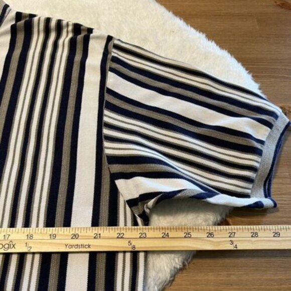 Vtg Levis Mens Brittania Striped Short Sleeve Polo Shirt 100% Cotton Size XL - Picture 10 of 12